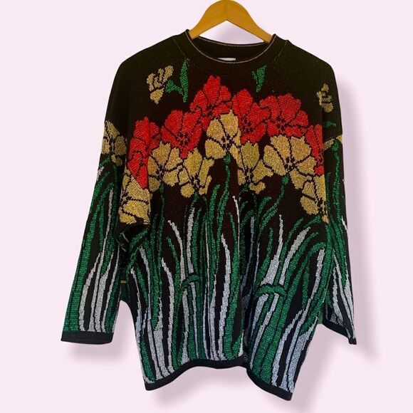 Vintage Nutcracker brand plus Christmas sweater 2x - Picture 1 of 5